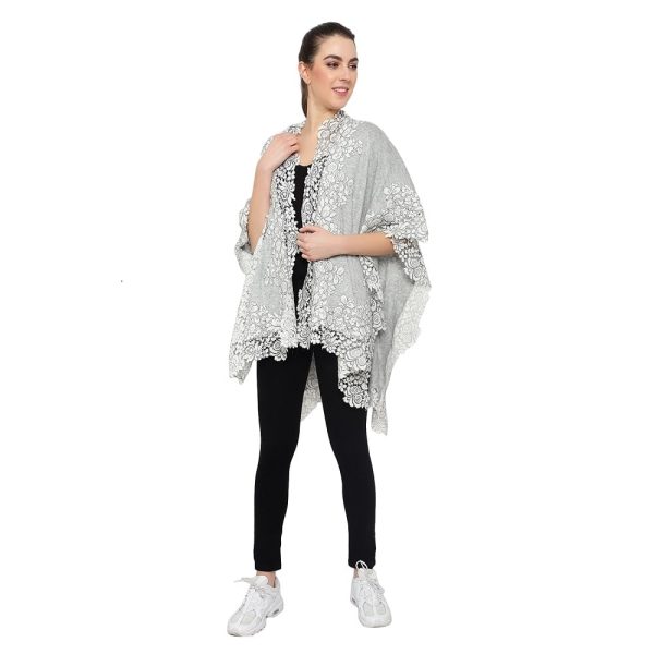 Lace Cape (Lt. Grey) - Image 2