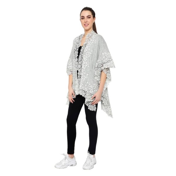 Lace Cape (Lt. Grey) - Image 3