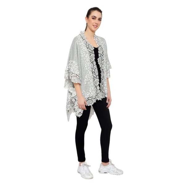 Lace Cape (Lt. Grey) - Image 4
