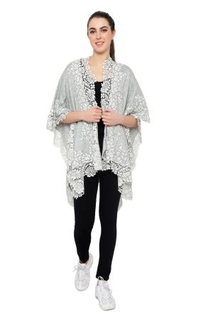 Lace Cape (Lt. Grey)