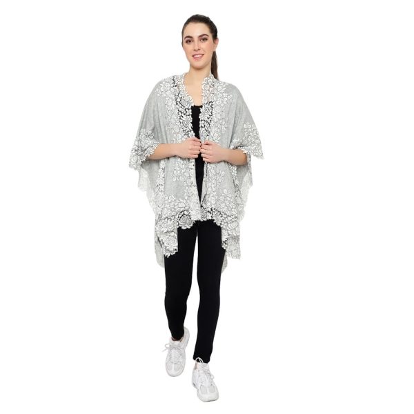 Lace Cape (Lt. Grey)