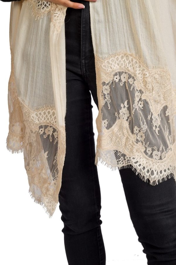 Stripes Cut-Out with Crown Lace Work - Image 2