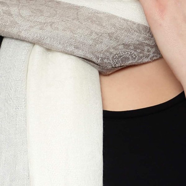 Cashmere Self Design Stole - Image 2
