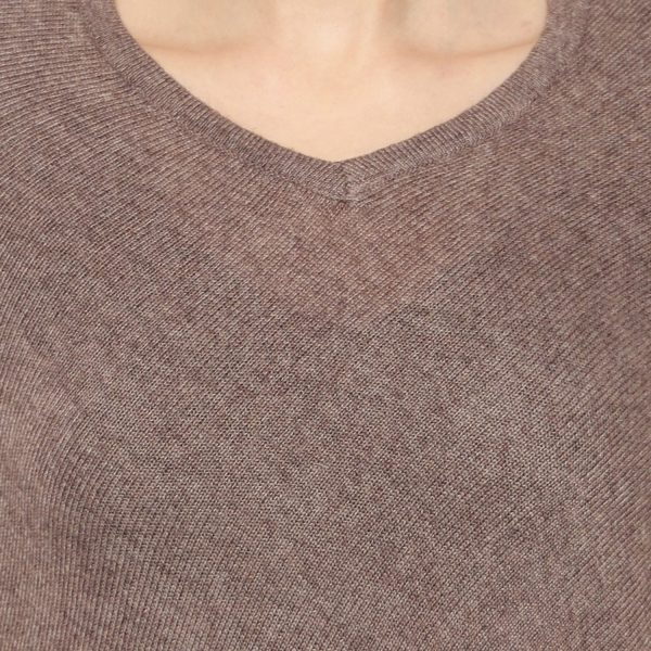 Lace Poncho (Brown) - Image 6