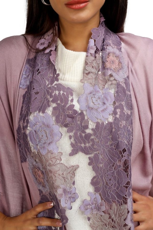 Four Side Border with Multi Colour French Lace - Image 5
