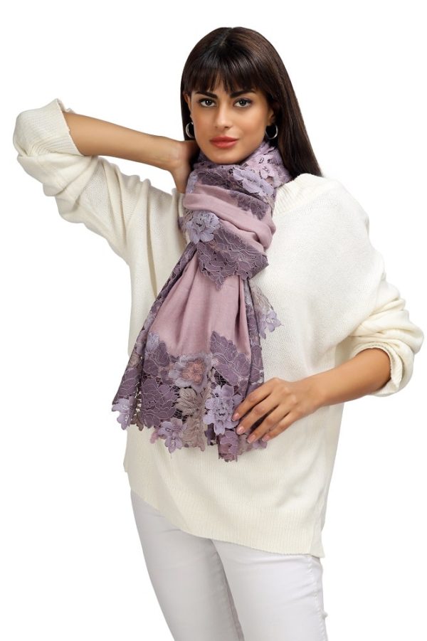 Four Side Border with Multi Colour French Lace - Image 4