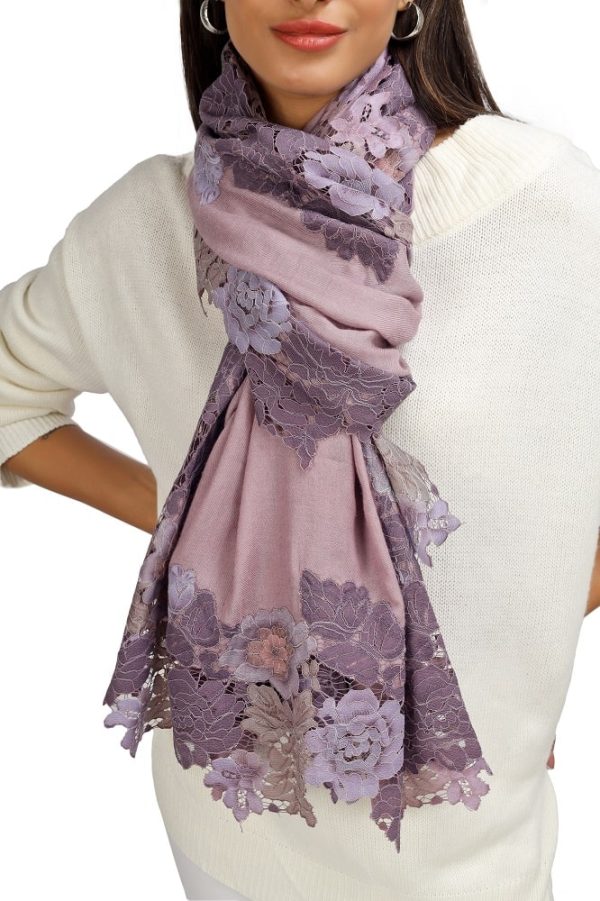 Four Side Border with Multi Colour French Lace - Image 3