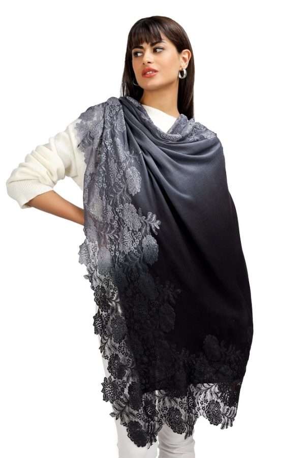 Ombre – Four Side Border with JL05 Shiny Lace