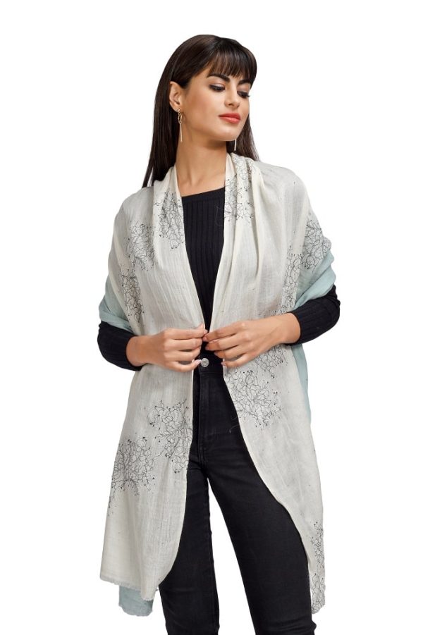 Ombre – Lace Design Stole