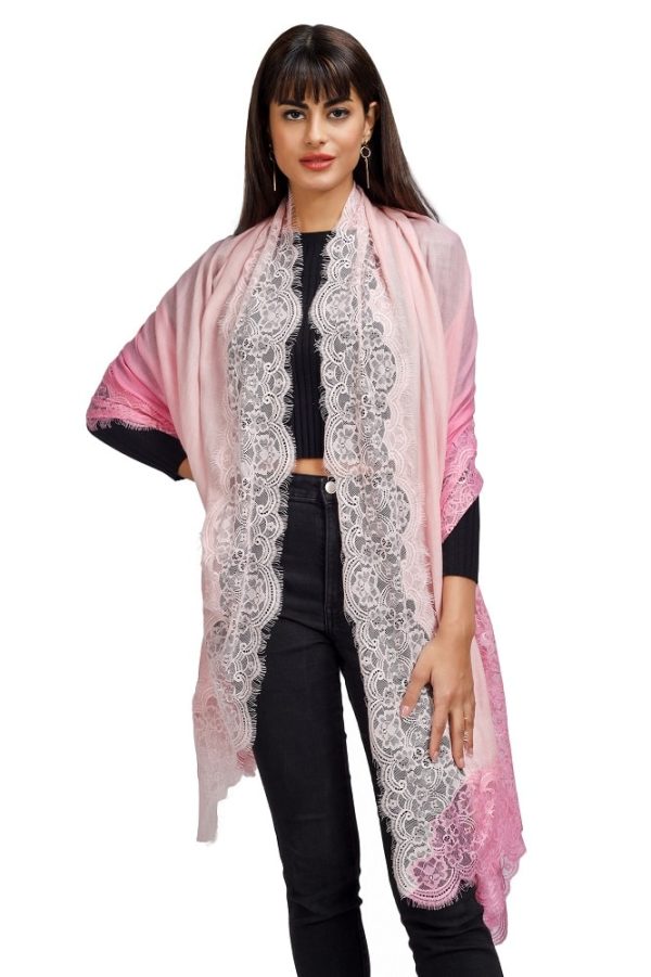 Ombre – Four Side Border with Patti Lace work - Image 3
