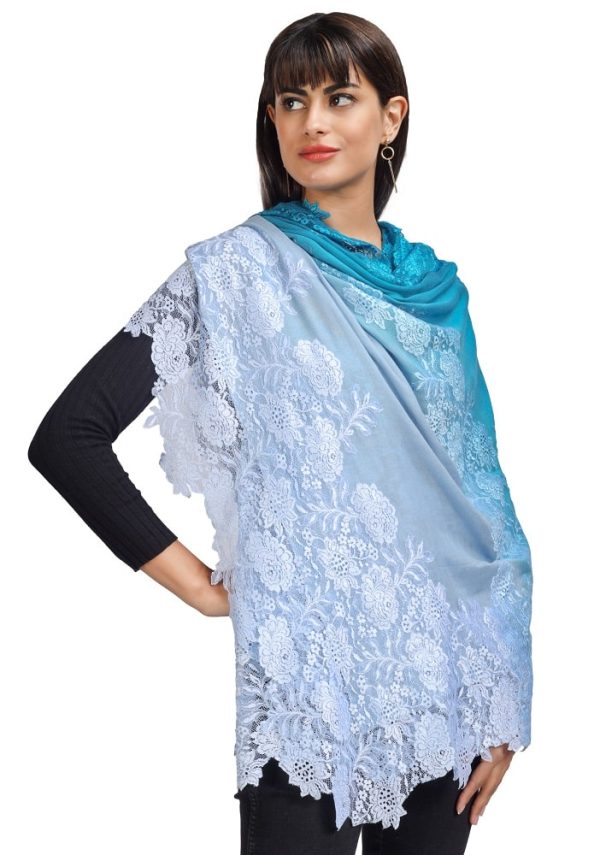 Ombre – Center Bail Design with Lace work - Image 4