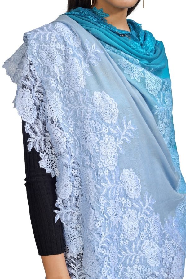 Ombre – Center Bail Design with Lace work - Image 5