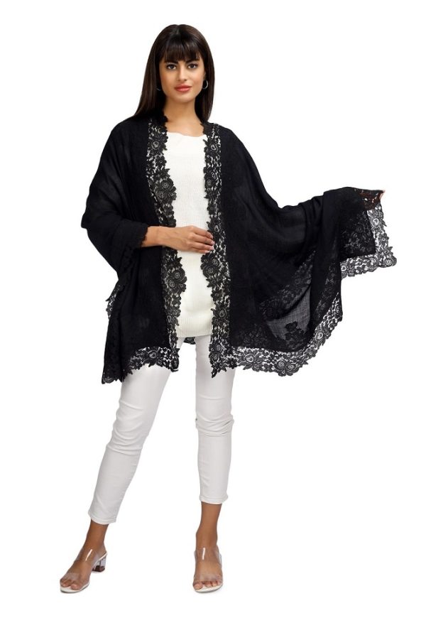 Solid = 4 Side Border with Dori Lace - Image 2