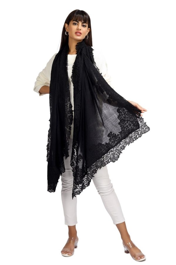 Solid = 4 Side Border with Dori Lace - Image 3