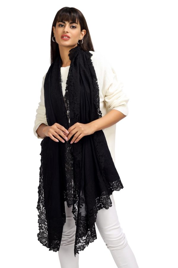 Solid = 4 Side Border with Dori Lace - Image 4