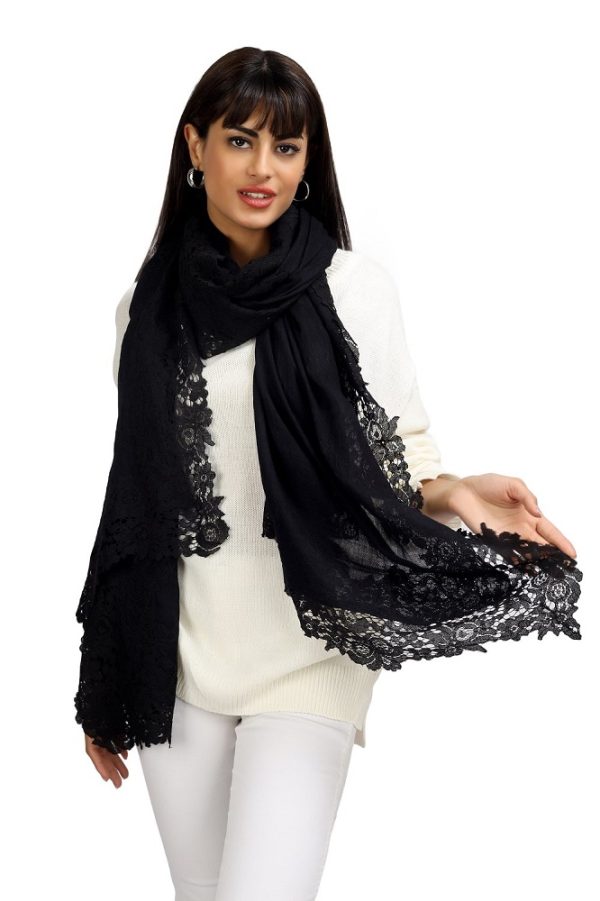 Solid = 4 Side Border with Dori Lace - Image 5
