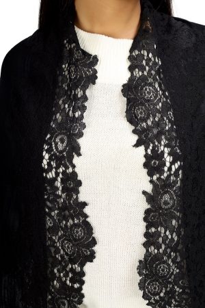Solid = 4 Side Border with Dori Lace