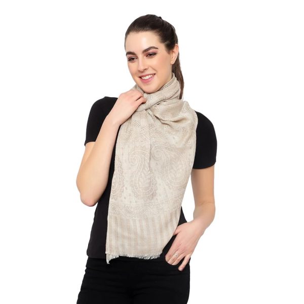 Cashmere Stole (Natural) - Image 5